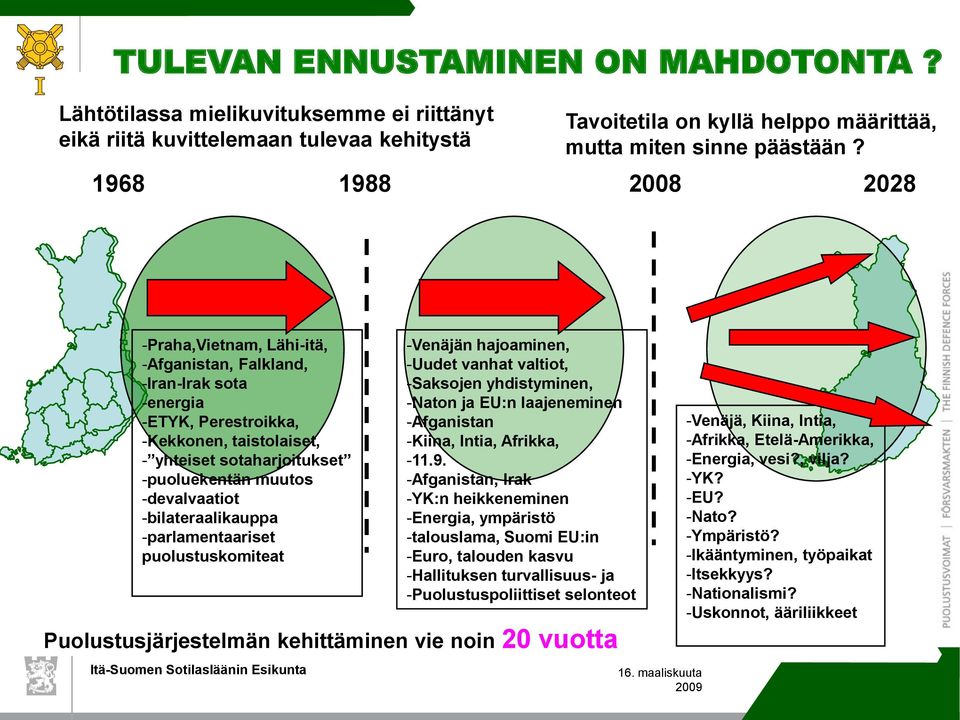 -devalvaatiot -bilateraalikauppa -parlamentaariset puolustuskomiteat -Venäjän hajoaminen, -Uudet vanhat valtiot, -Saksojen yhdistyminen, -Naton ja EU:n laajeneminen -Afganistan -Kiina, Intia,