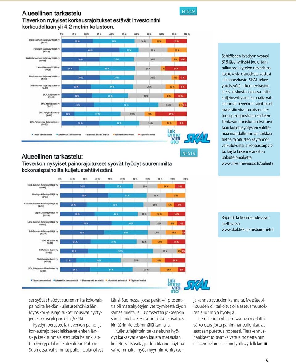 Tehtävän onnistumiseksi tarvitaan kuljetusyritysten välittämää mahdollisimman tarkkaa tietoa rajoitusten käytännön vaikutuksista ja korjaustarpeista. Käytä Liikenneviraston palautelomaketta www.