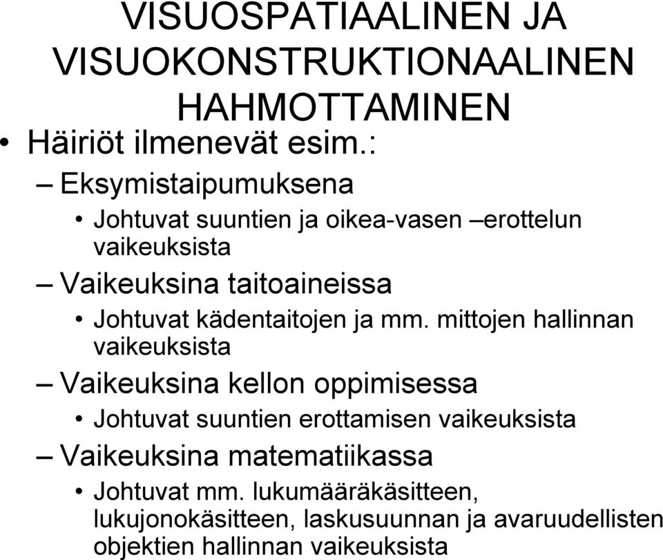 kädentaitojen ja mm.