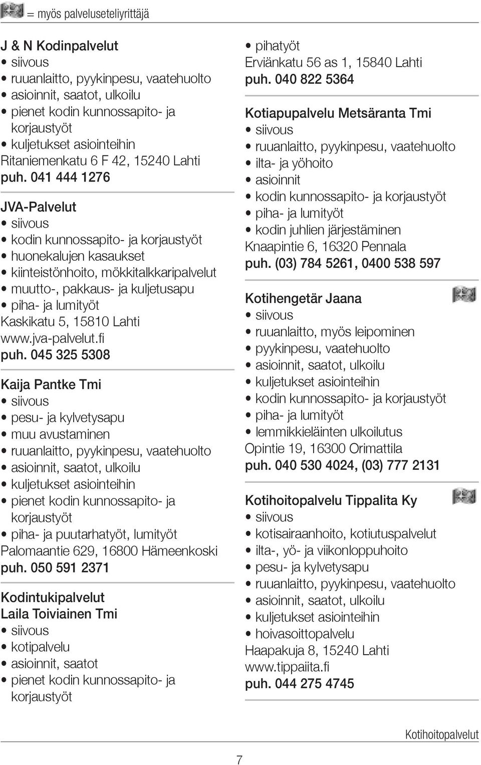 www.jva-palvelut.fi puh.