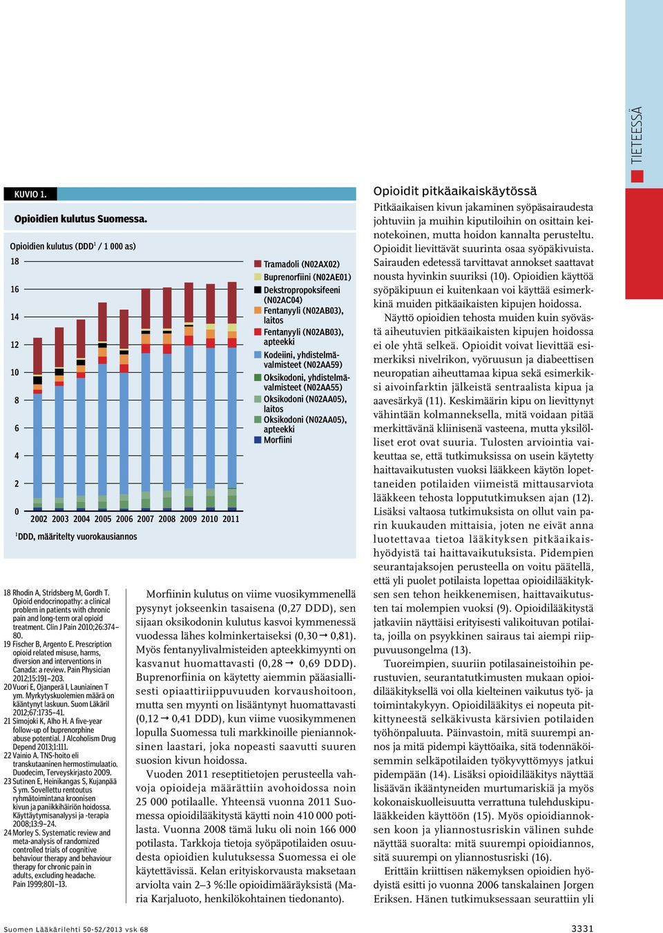 Opioid endocrinopathy: a clinical problem in patients with chronic pain and long-term oral opioid treatment. Clin J Pain 2010;26:374 80. 19 Fischer B, Argento E.