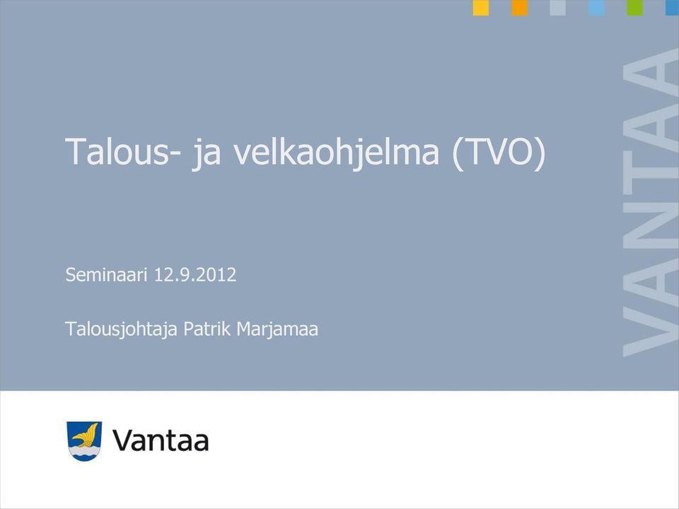 (TVO) Seminaari