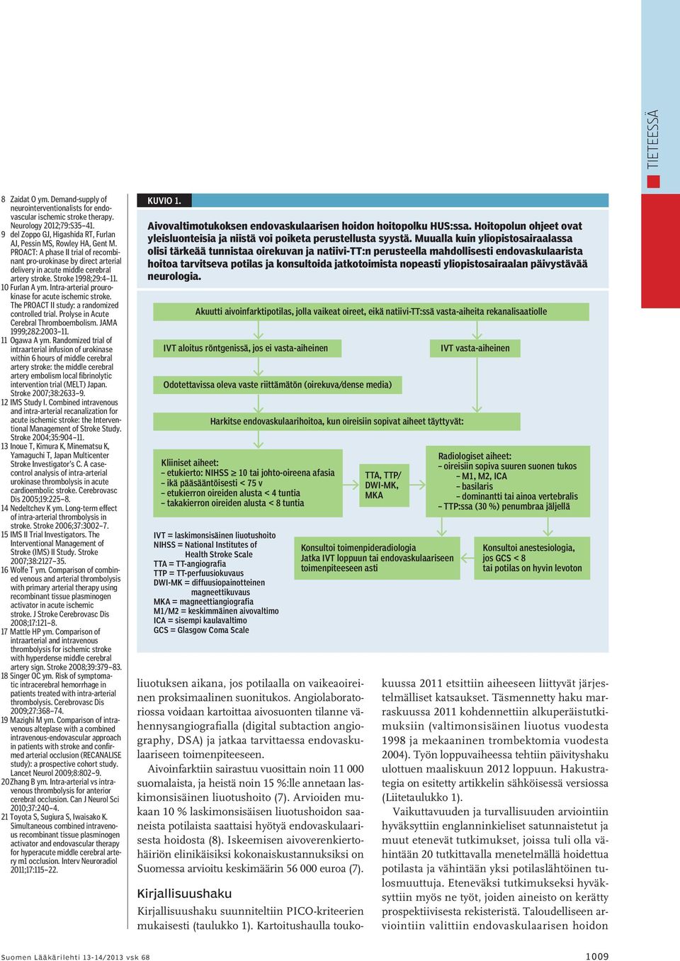 Intra-arterial prourokinase for acute ischemic stroke. The PROACT II study: a randomized controlled trial. Prolyse in Acute Cerebral Thromboembolism. JAMA 1999;282:2003 11. 11 Ogawa A ym.