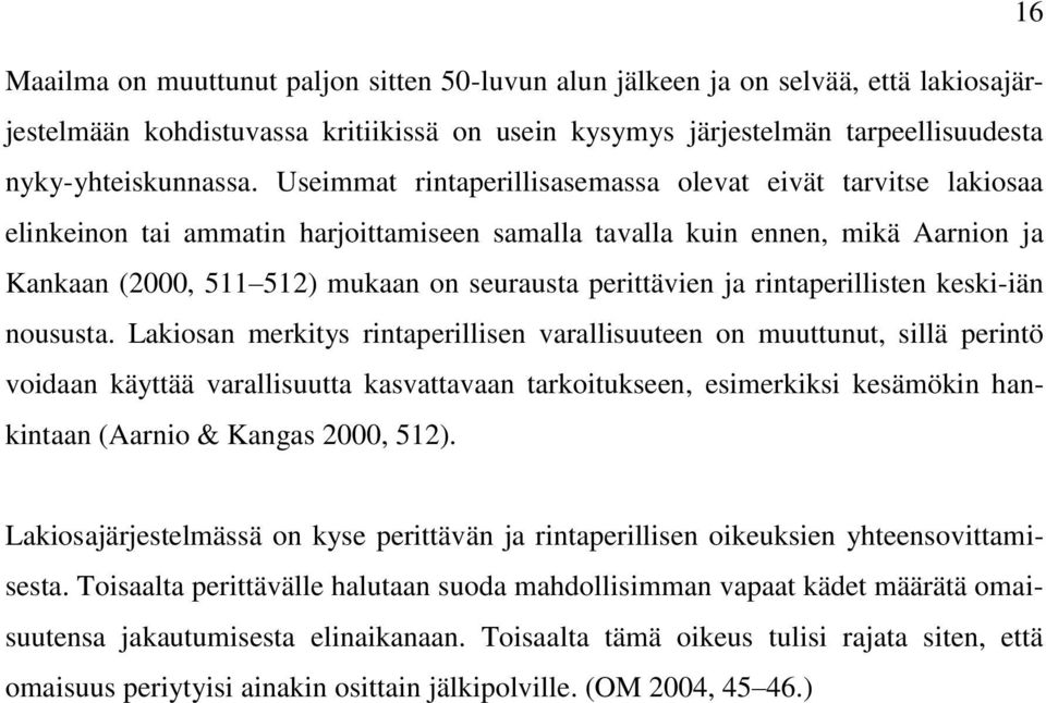 perittävien ja rintaperillisten keski-iän noususta.