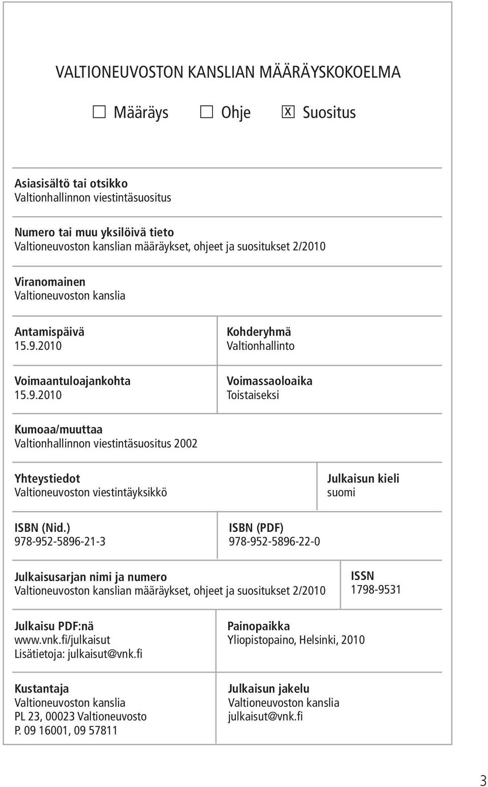 2010 Voimaantuloajankohta 15.9.