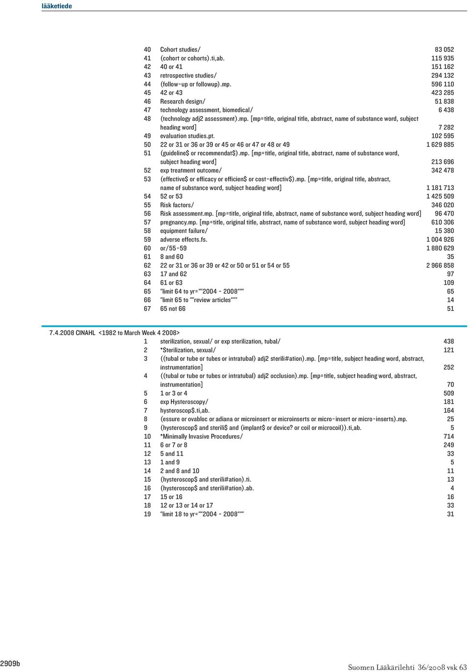 [mp=title, original title, abstract, name of substance word, subject heading word] 7 282 49 evaluation studies.pt.