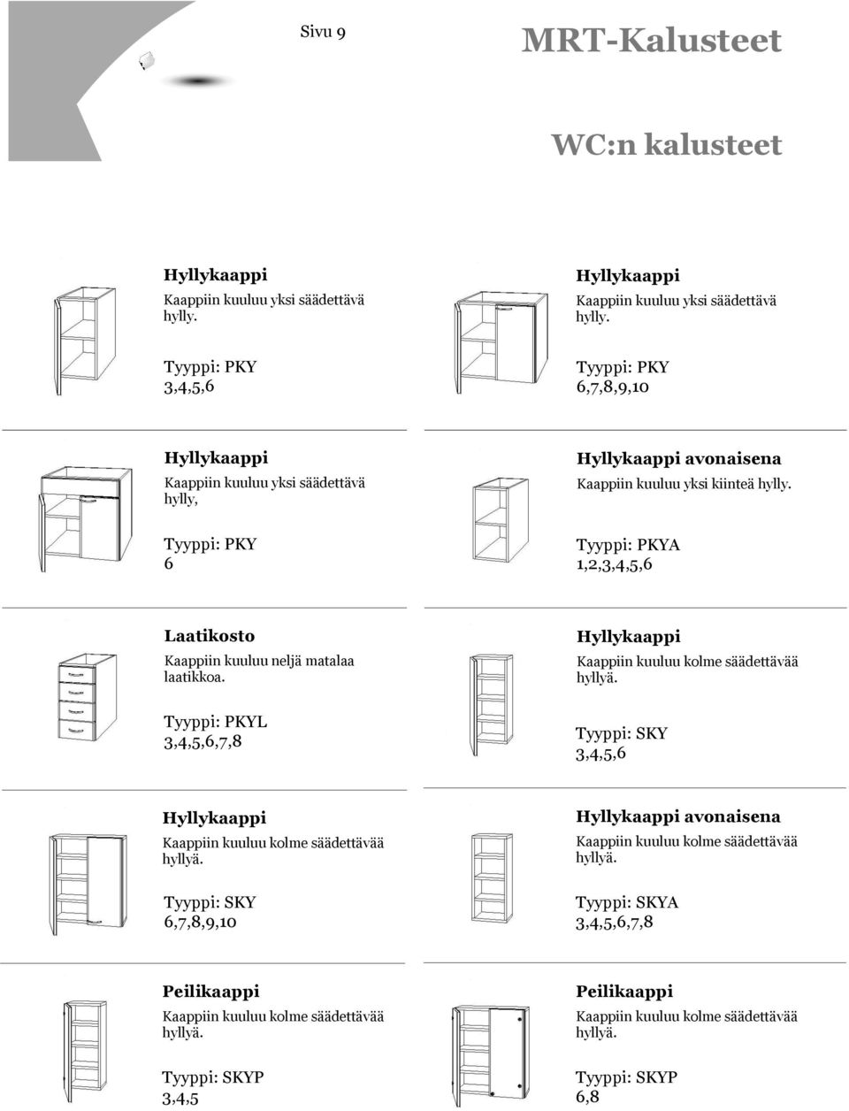 kuuluu neljä matalaa laatikkoa.