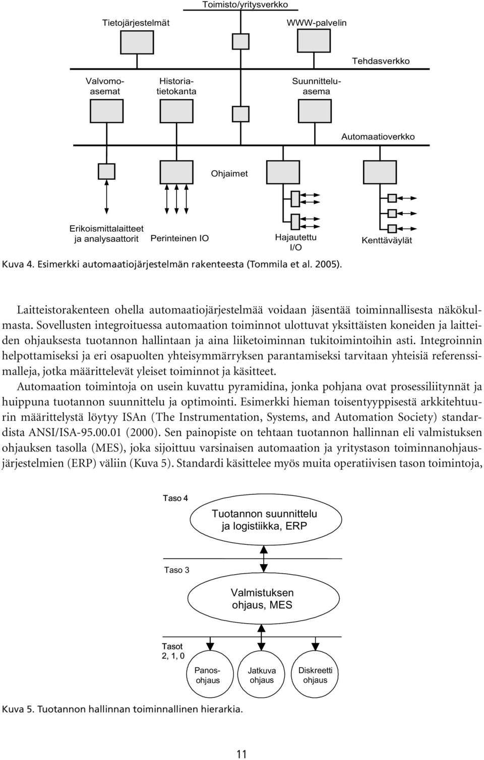 Kenttäväylät Laitteistorakenteen ohella automaatiojärjestelmää voidaan jäsentää toiminnallisesta näkökulmasta.