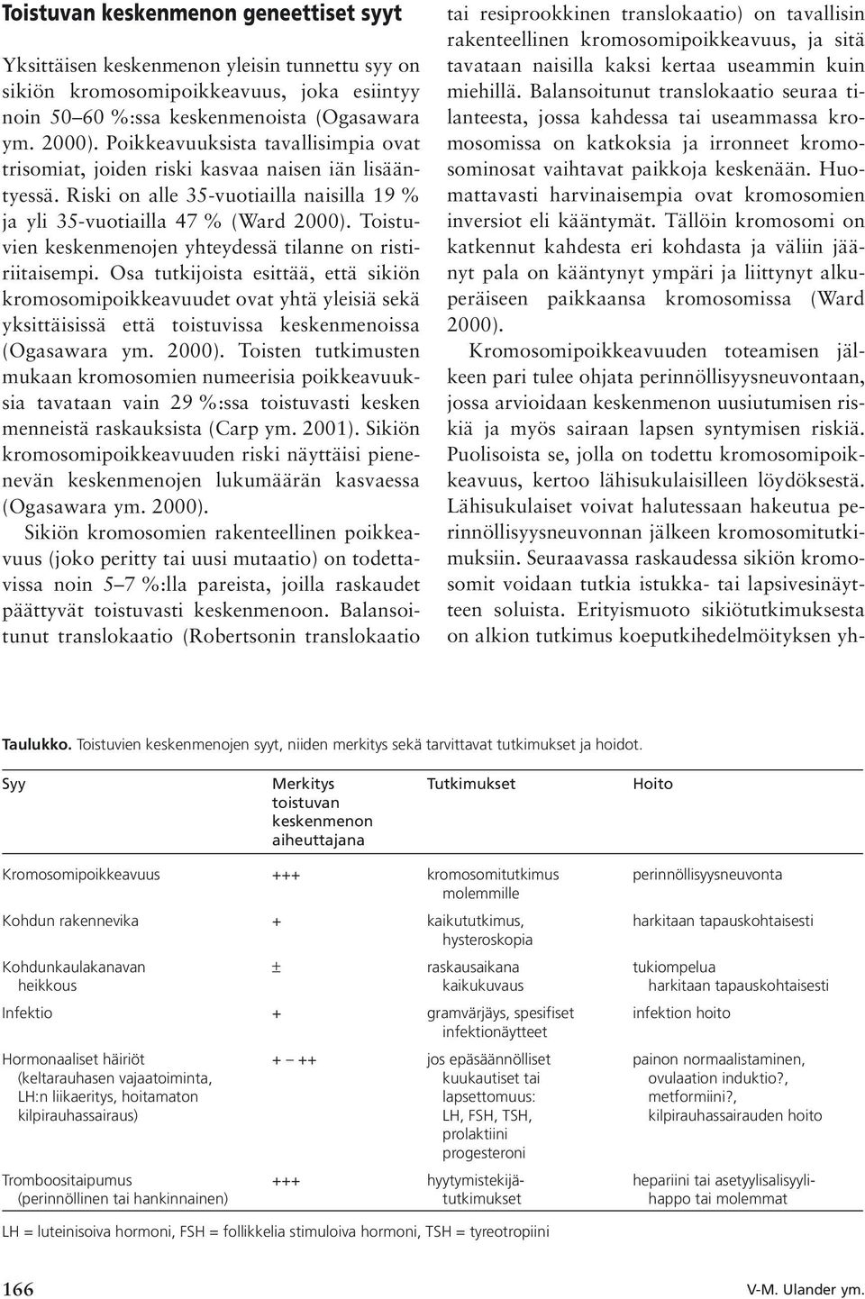 Toistuvien keskenmenojen yhteydessä tilanne on ristiriitaisempi.