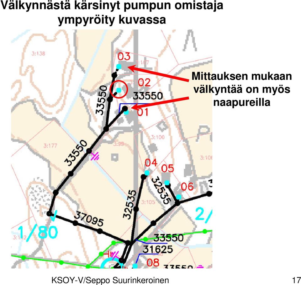 Mittauksen mukaan välkyntää on