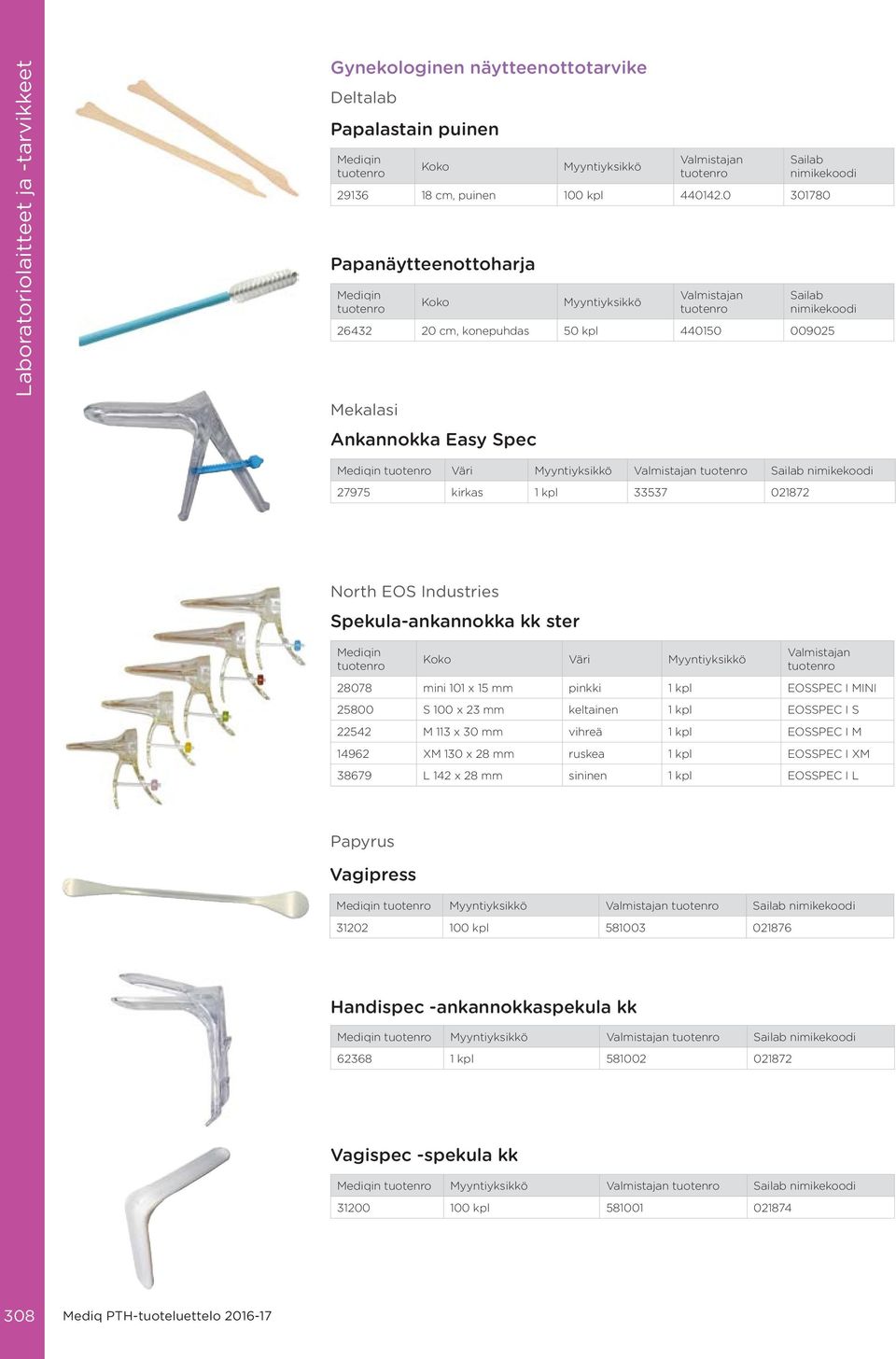 Spekula-ankannokka kk ster Väri 28078 mini 101 x 15 mm pinkki 1 kpl EOSSPEC I MINI 25800 S 100 x 23 mm keltainen 1 kpl EOSSPEC I S 22542 M 113 x 30 mm vihreä 1 kpl EOSSPEC I M