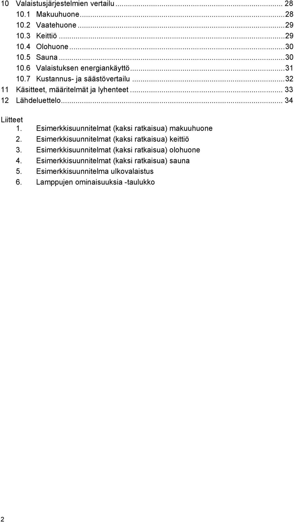 .. 33 12 Lähdeluettelo... 34 Liitteet 1. Esimerkkisuunnitelmat (kaksi ratkaisua) makuuhuone 2.