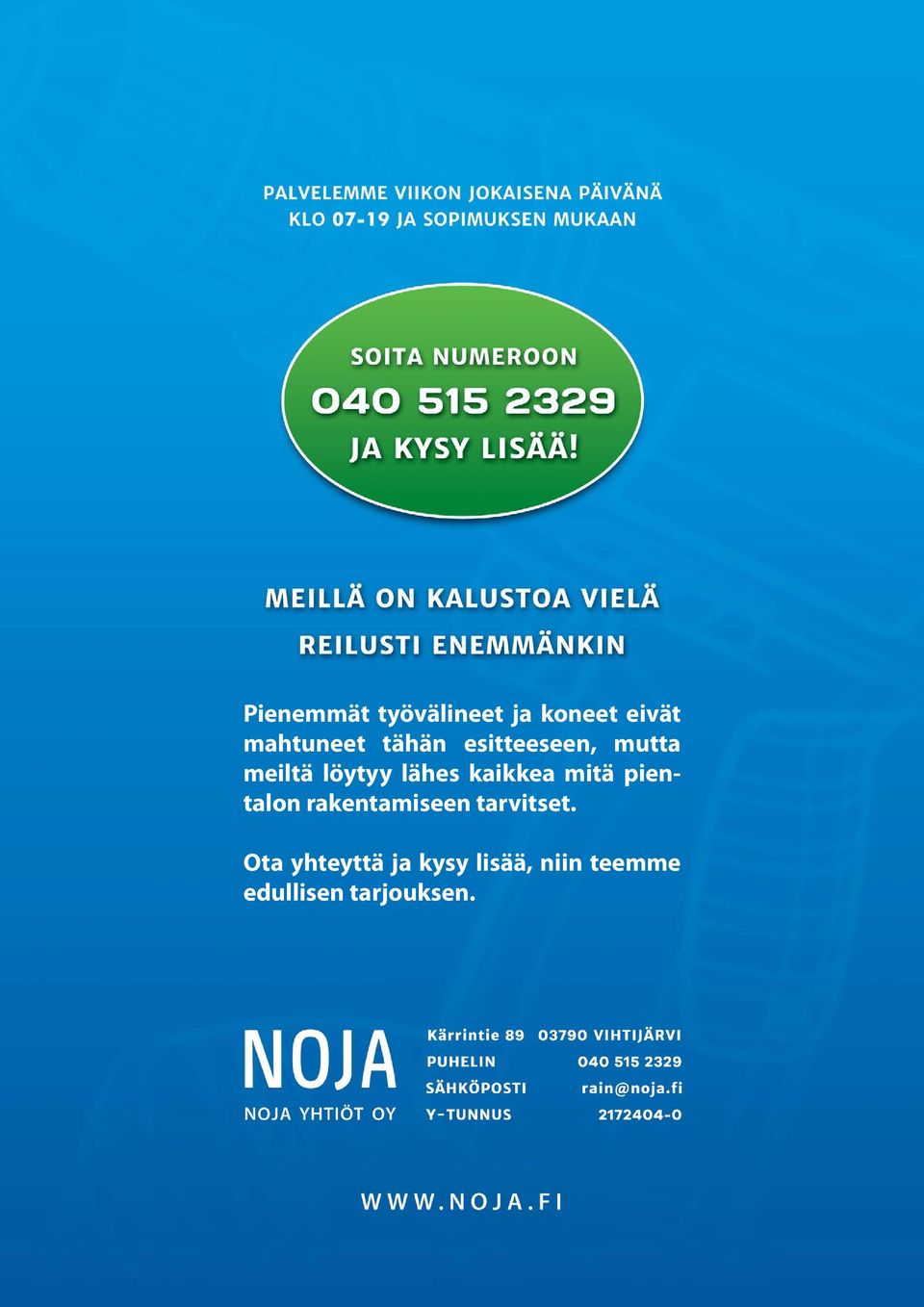 kaikkea mitä pientalon rakentamiseen tarvitset.