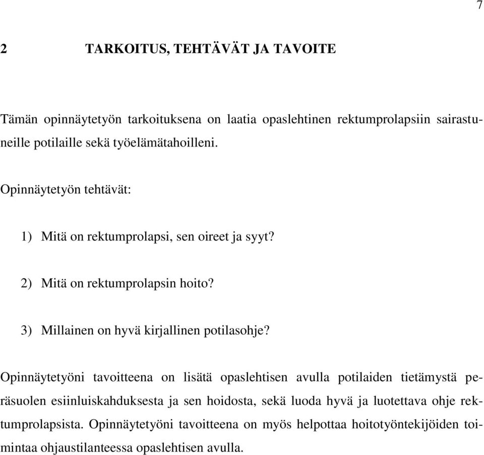 3) Millainen on hyvä kirjallinen potilasohje?