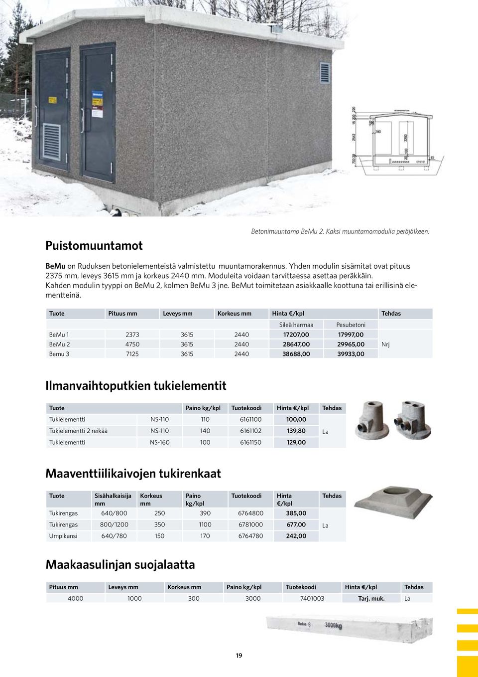 BeMut toimitetaan asiakkaalle koottuna tai erillisinä elementteinä.