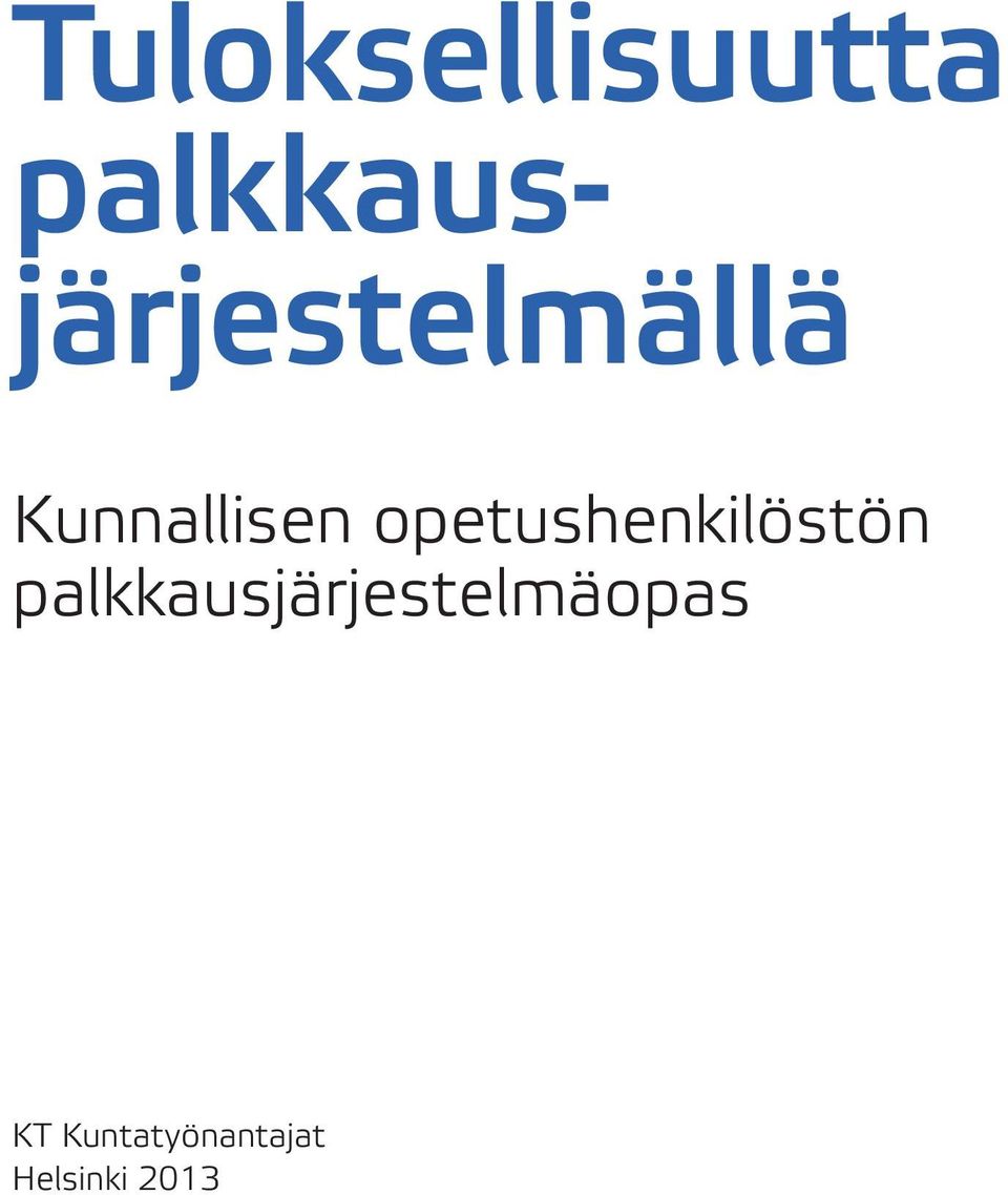 Kunnallisen opetushenkilöstön