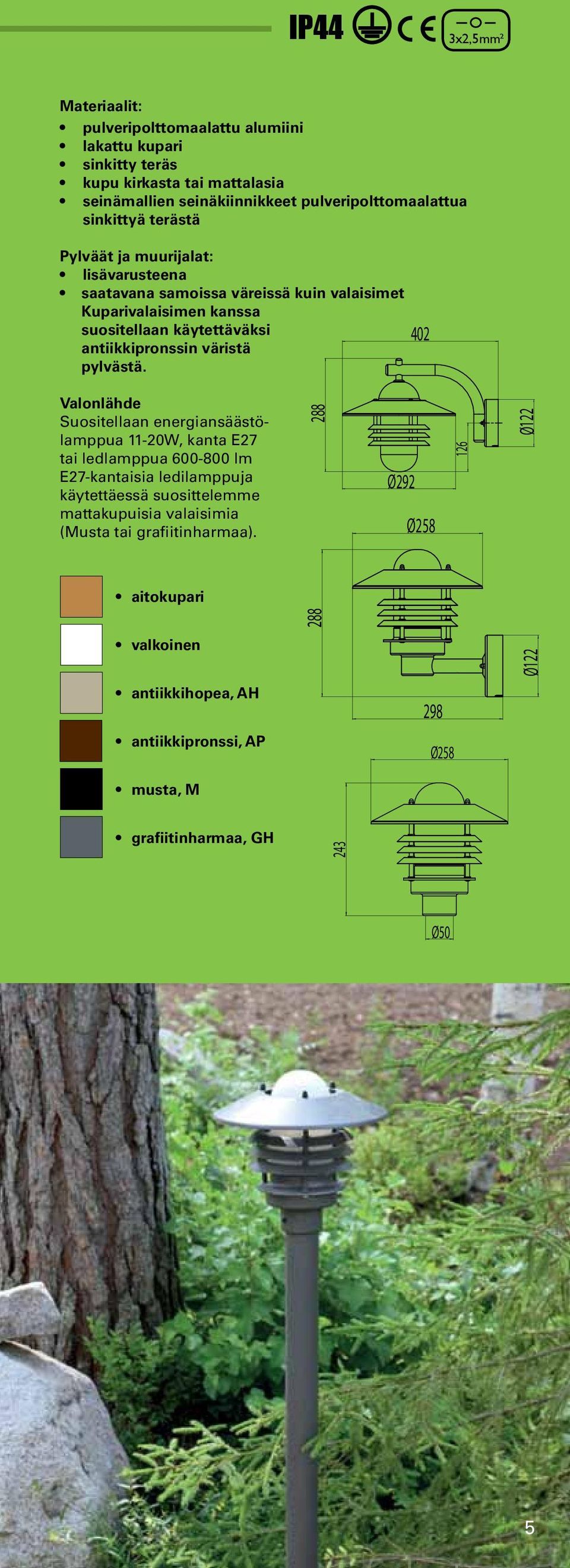 väristä pylvästä.