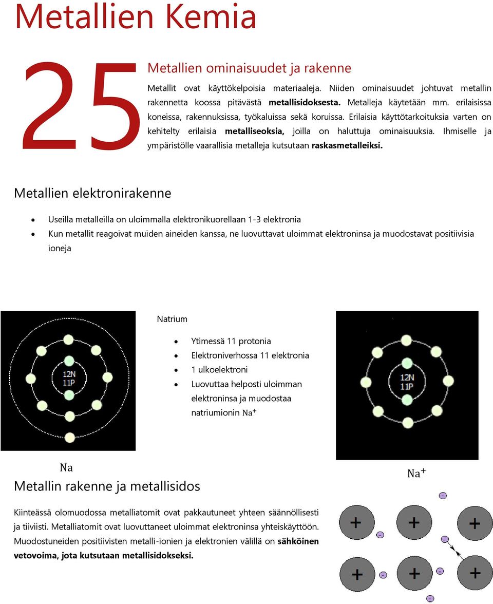 Ihmiselle ja ympäristölle vaarallisia metalleja kutsutaan raskasmetalleiksi.