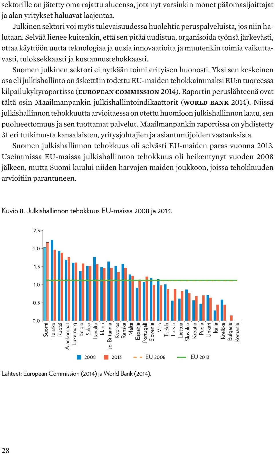 Selvää lienee kuitenkin, että sen pitää uudistua, organisoida työnsä järkevästi, ottaa käyttöön uutta teknologiaa ja uusia innovaatioita ja muutenkin toimia vaikuttavasti, tuloksekkaasti ja