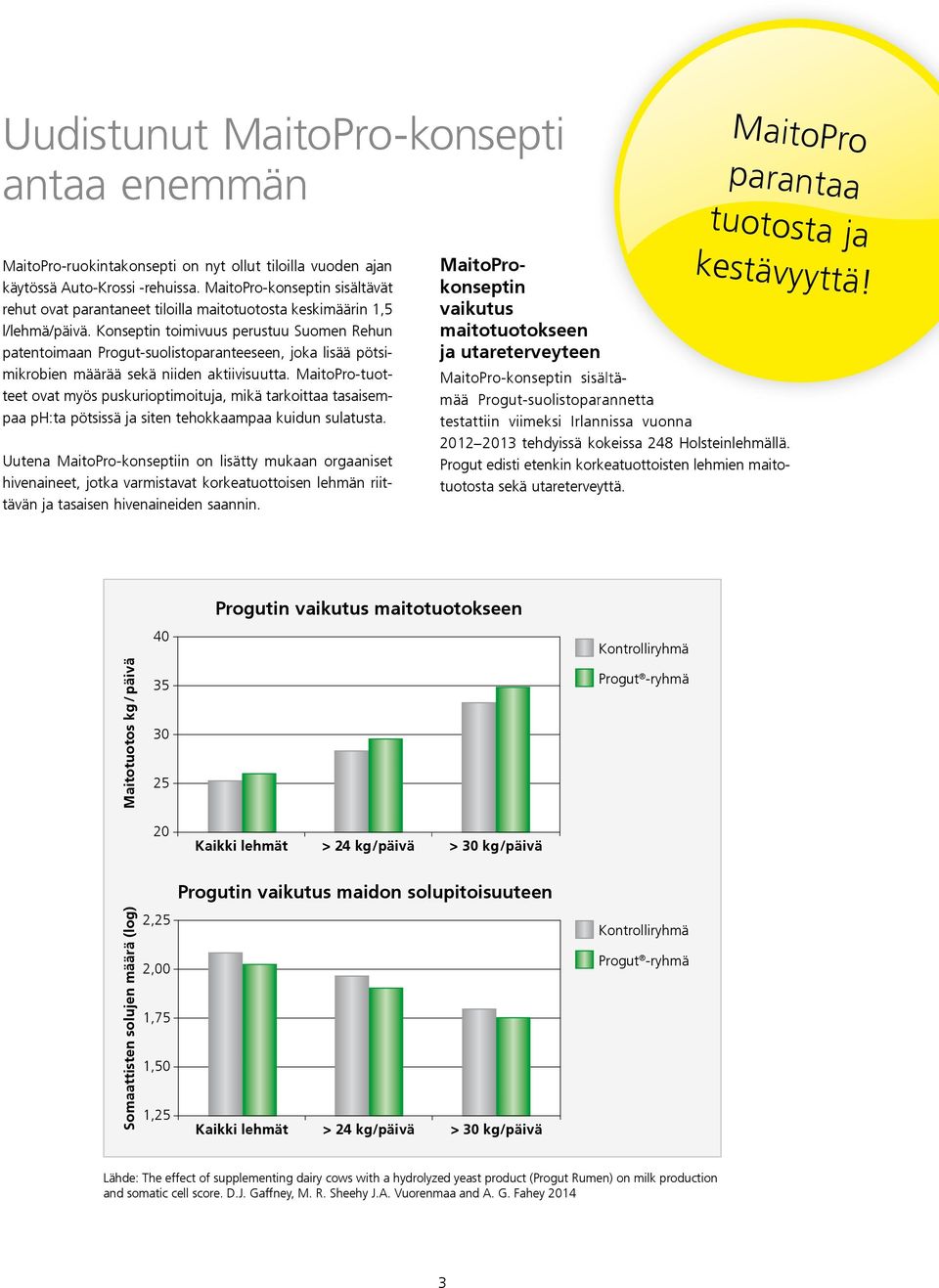 Konseptin toimivuus perustuu Suomen Rehun patentoimaan Progut-suolistoparanteeseen, joka lisää pötsimikrobien määrää sekä niiden aktiivisuutta.