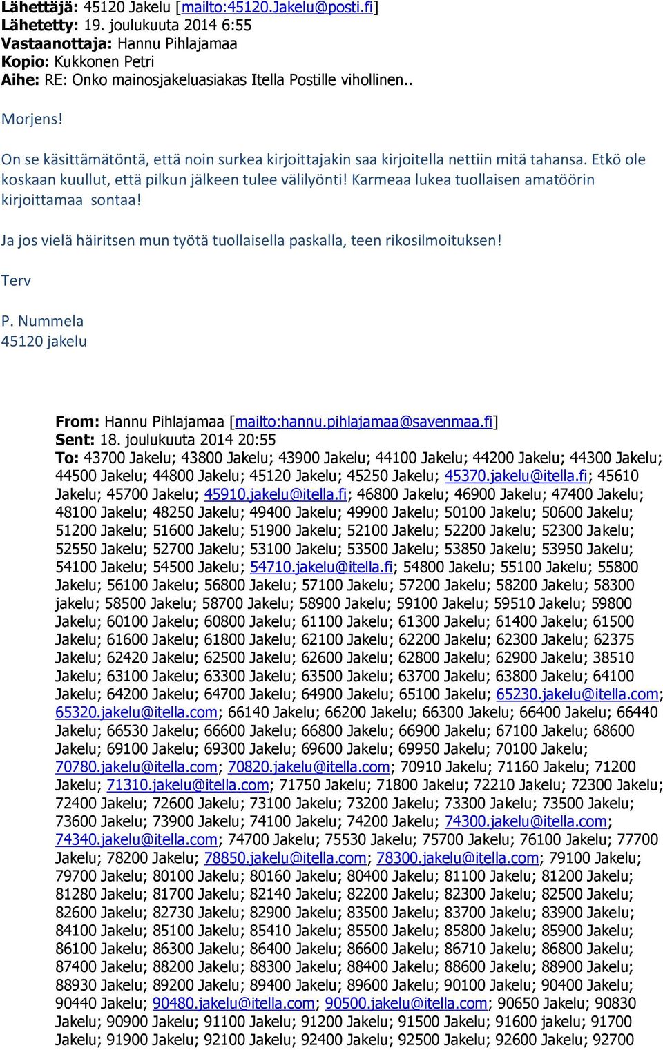 On se käsittämätöntä, että noin surkea kirjoittajakin saa kirjoitella nettiin mitä tahansa. Etkö ole koskaan kuullut, että pilkun jälkeen tulee välilyönti!