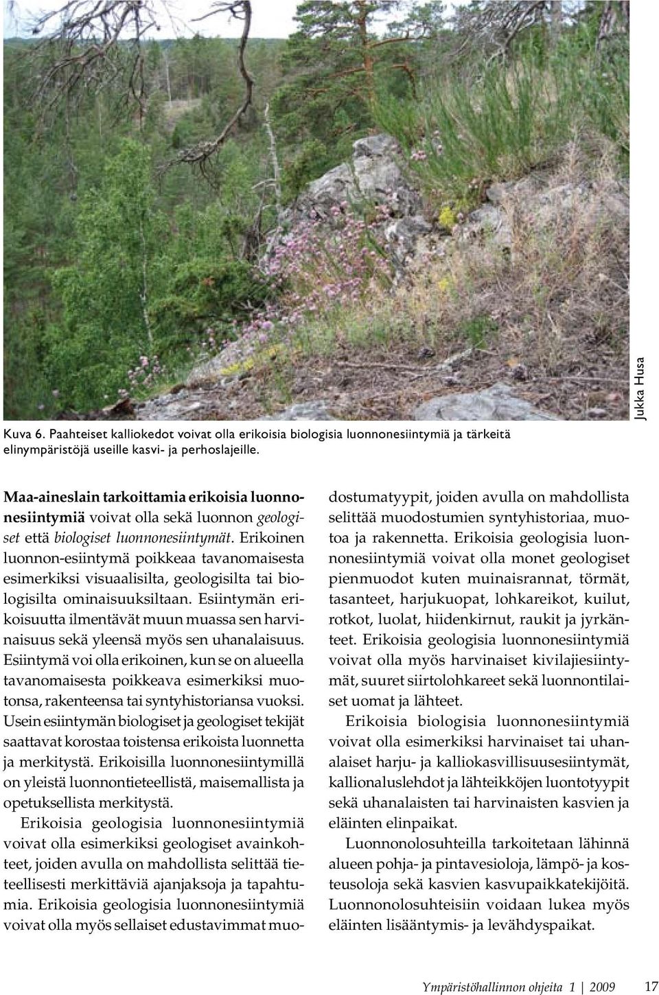 Erikoinen luonnon-esiintymä poikkeaa tavanomaisesta esimerkiksi visuaalisilta, geologisilta tai biologisilta ominaisuuksiltaan.