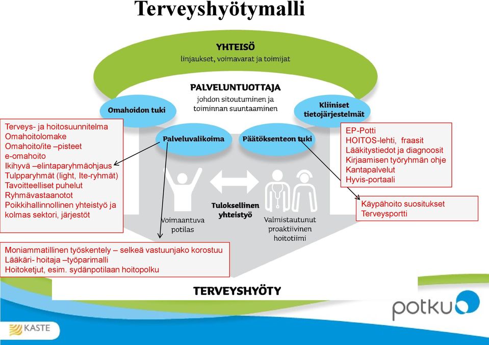 HOITOS-lehti, fraasit Lääkitystiedot ja diagnoosit Kirjaamisen työryhmän ohje Kantapalvelut Hyvis-portaali Käypähoito suositukset