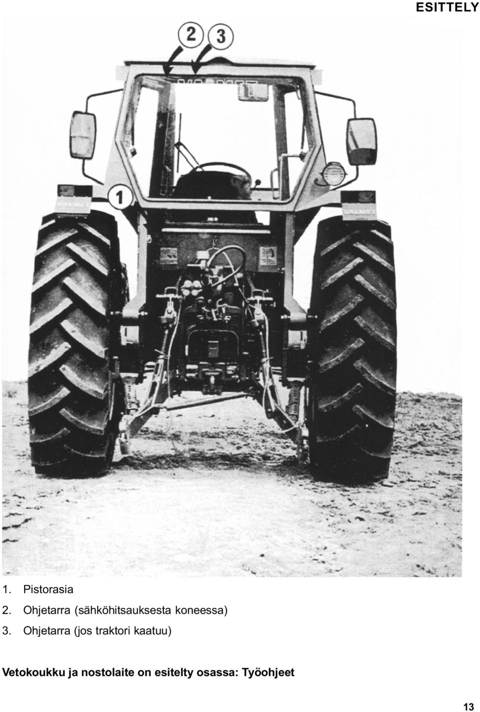 3. Ohjetarra (jos traktori kaatuu)