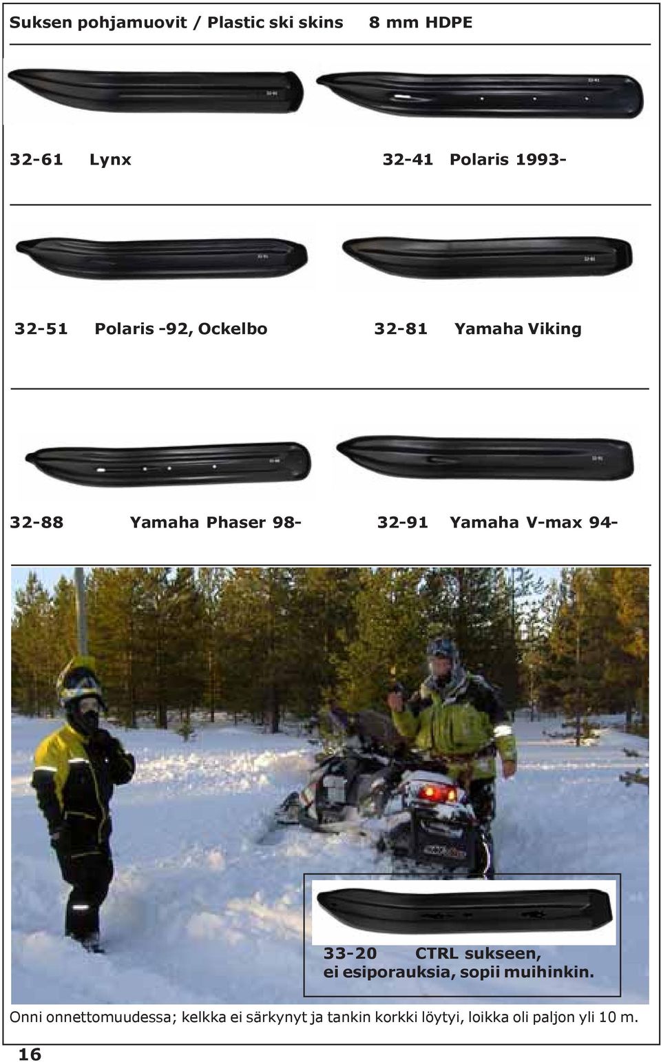 Yamaha V-max 94-33-20 CTRL sukseen, ei esiporauksia, sopii muihinkin.