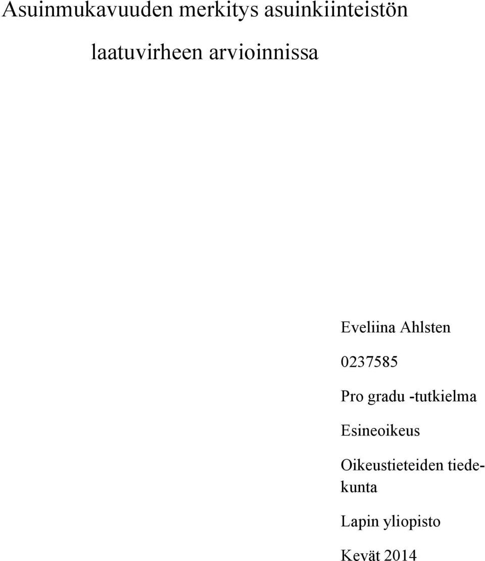 0237585 Pro gradu -tutkielma Esineoikeus