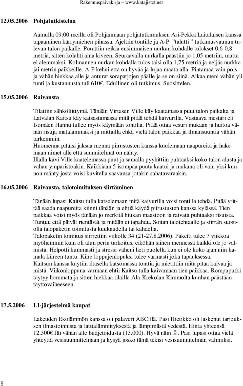 Seuraavalla nurkalla päästiin jo 1,05 metriin, mutta ei alemmaksi. Kolmannen nurkan kohdalla tulos taisi olla 1,75 metriä ja neljäs nurkka jäi metrin paikkeille.