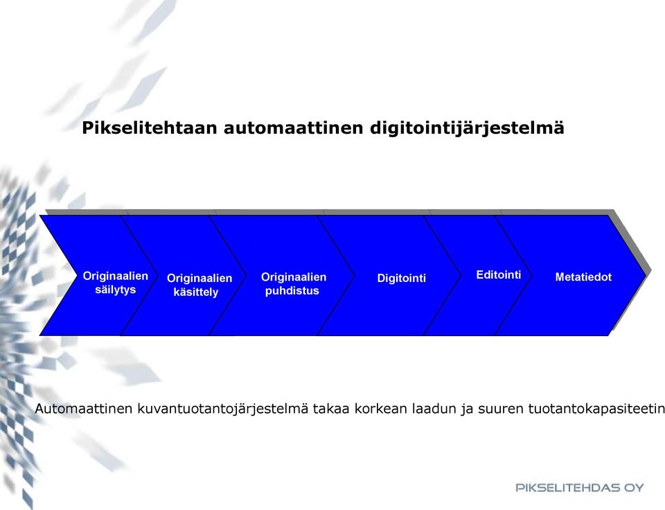 puhdistus Digitointi Editointi Metatiedot Automaattinen