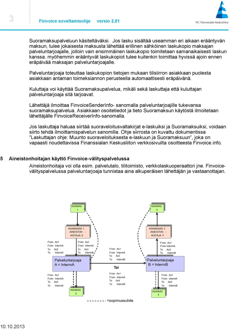 toimitetaan samanaikaisesti laskun kanssa. myöhemmin erääntyvät laskukopiot tulee kuitenkin toimittaa hyvissä ajoin ennen eräpäivää maksajan palveluntarjoajalle.