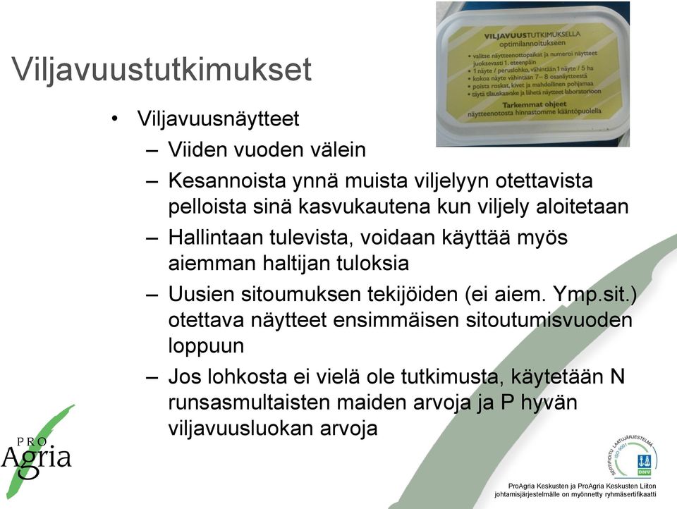 tuloksia Uusien sito