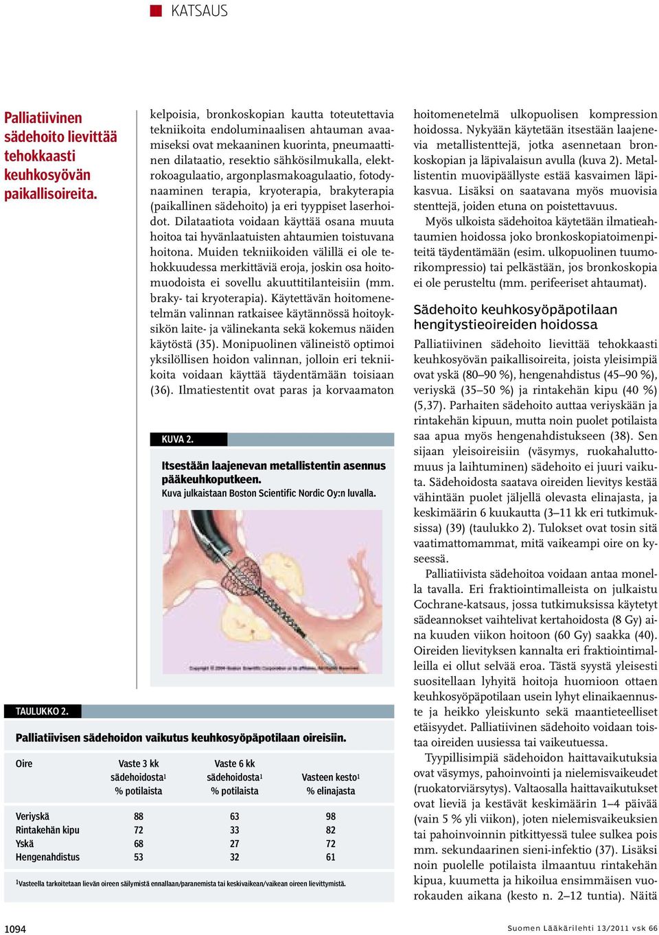 argonplasmakoagulaatio, fotodynaaminen terapia, kryoterapia, brakyterapia (paikallinen sädehoito) ja eri tyyppiset laserhoidot.