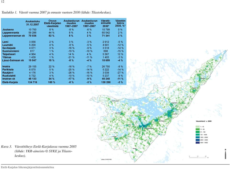 Suomenniemi Taipalsaari Ylämaa Länsi-Saimaan sk 3 056 5 200 4 071 817 4 964 1 439 19 547 2 % 4 % 3 % 1 % 4 % 1 % 15 % 3 % -8 % -16 % -19 % 14 % -21 % -5 % -3 % -5 % -9 % -10 % 4 % -11 % -4 % 2 912 4