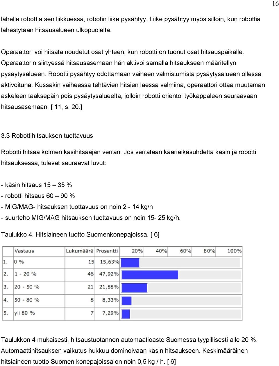 Robotti pysähtyy odottamaan vaiheen valmistumista pysäytysalueen ollessa aktivoituna.