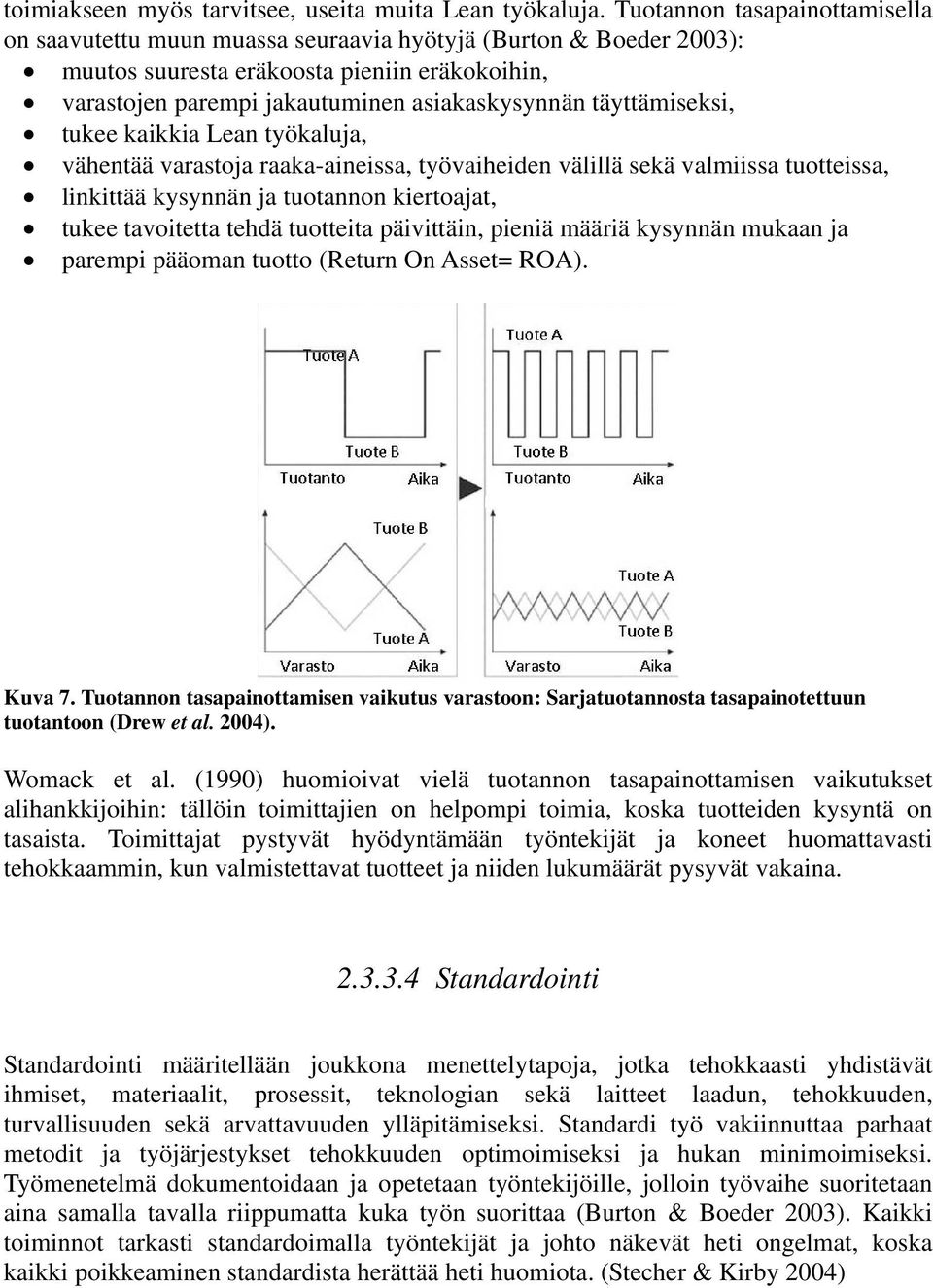 täyttämiseksi, tukee kaikkia Lean työkaluja, vähentää varastoja raaka-aineissa, työvaiheiden välillä sekä valmiissa tuotteissa, linkittää kysynnän ja tuotannon kiertoajat, tukee tavoitetta tehdä