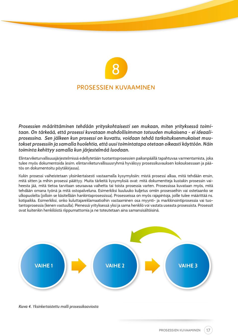 Sen jälkeen kun prosessi on kuvattu, voidaan tehdä tarkoituksenmukaiset muutokset prosessiin ja samalla huolehtia, että uusi toimintatapa otetaan oikeasti käyttöön.