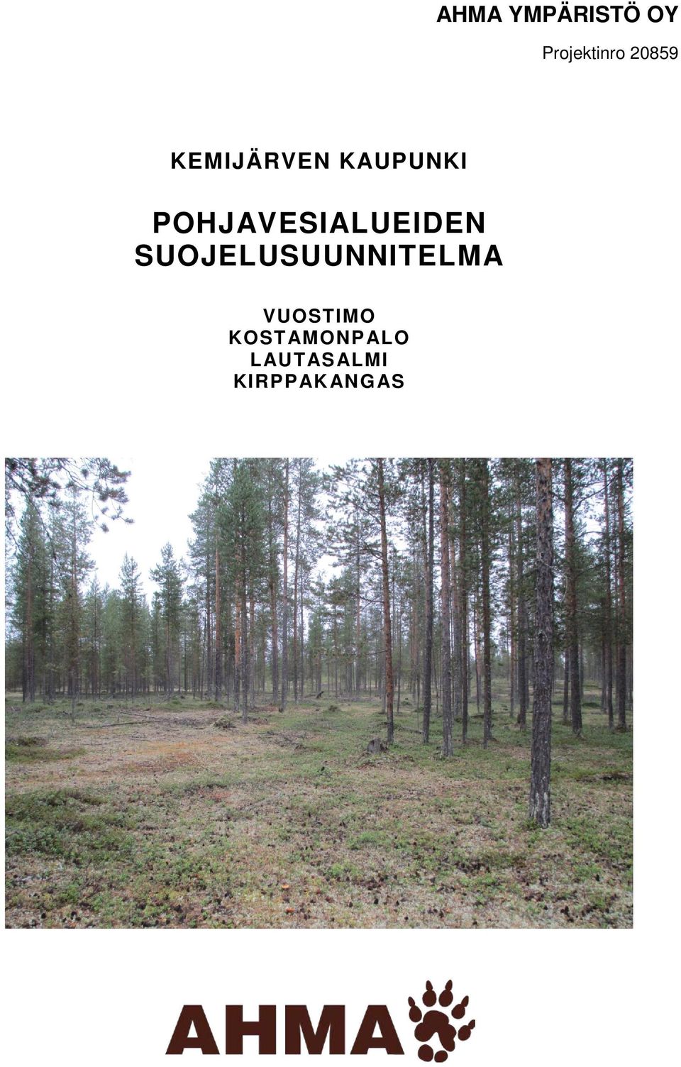 POHJAVESIALUEIDEN