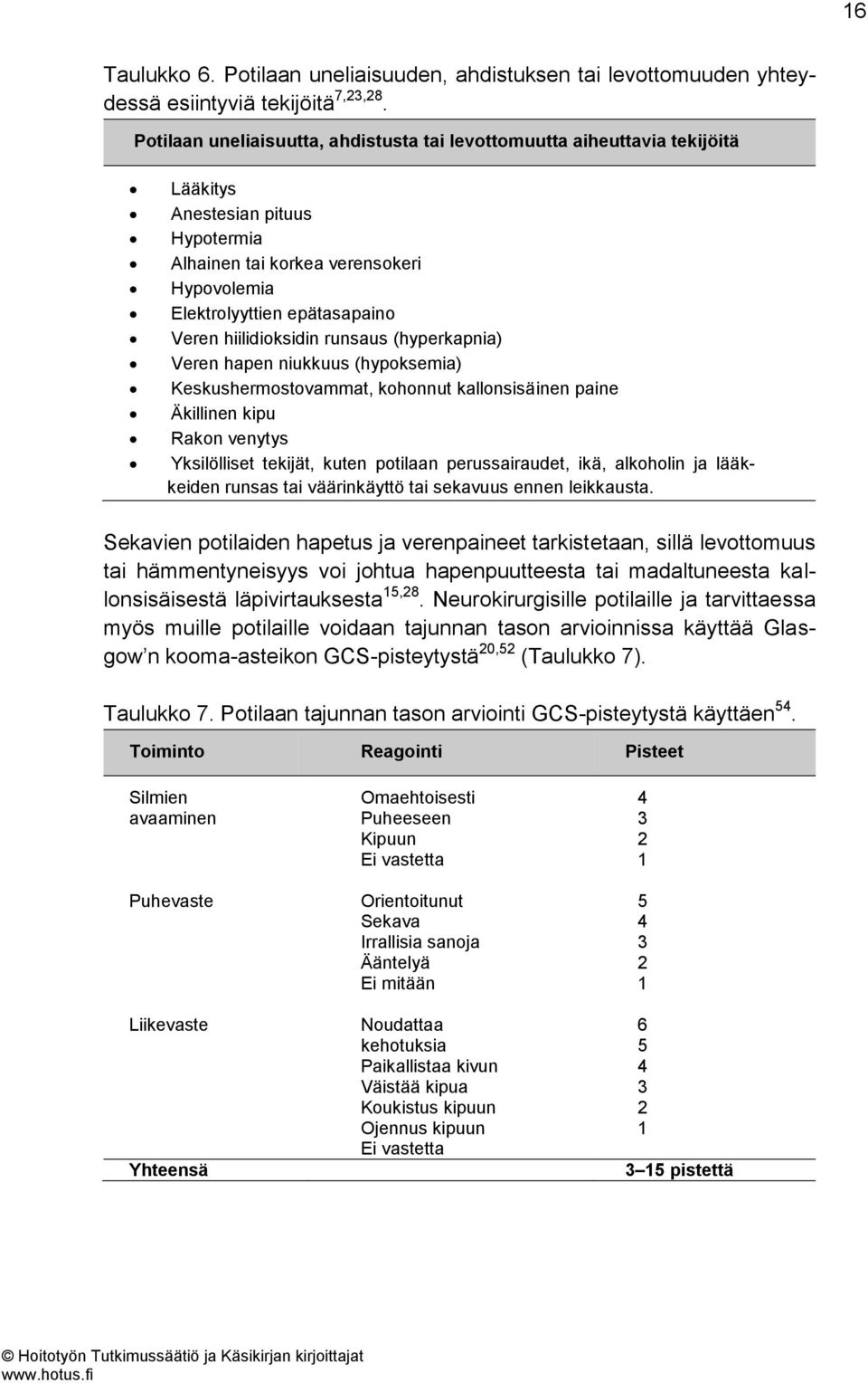 hiilidioksidin runsaus (hyperkapnia) Veren hapen niukkuus (hypoksemia) Keskushermostovammat, kohonnut kallonsisäinen paine Äkillinen kipu Rakon venytys Yksilölliset tekijät, kuten potilaan