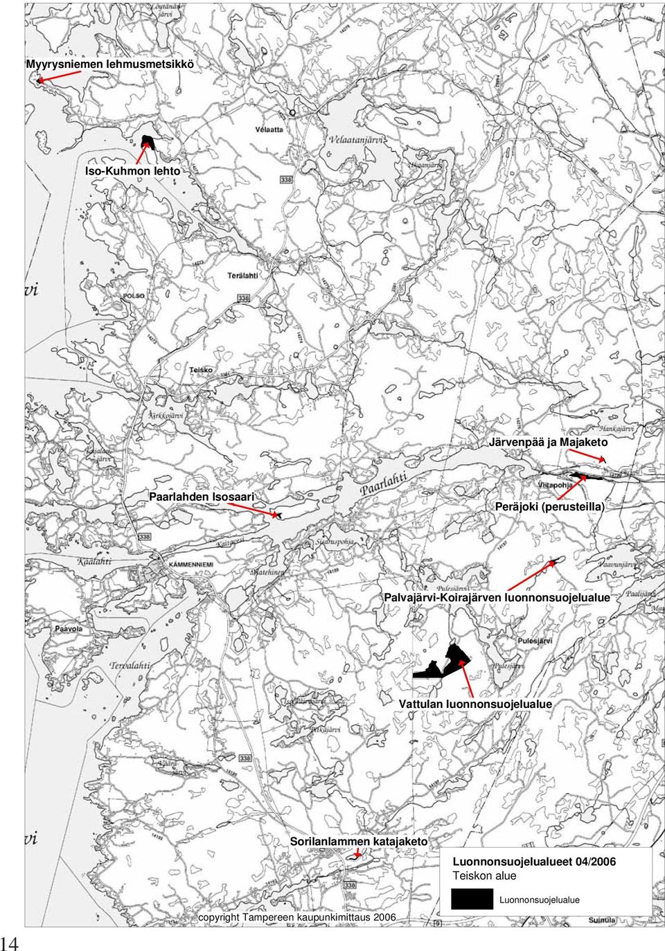 Vattulan luonnonsuojelualue 14 Sorilanlammen katajaketo copyright Tampereen