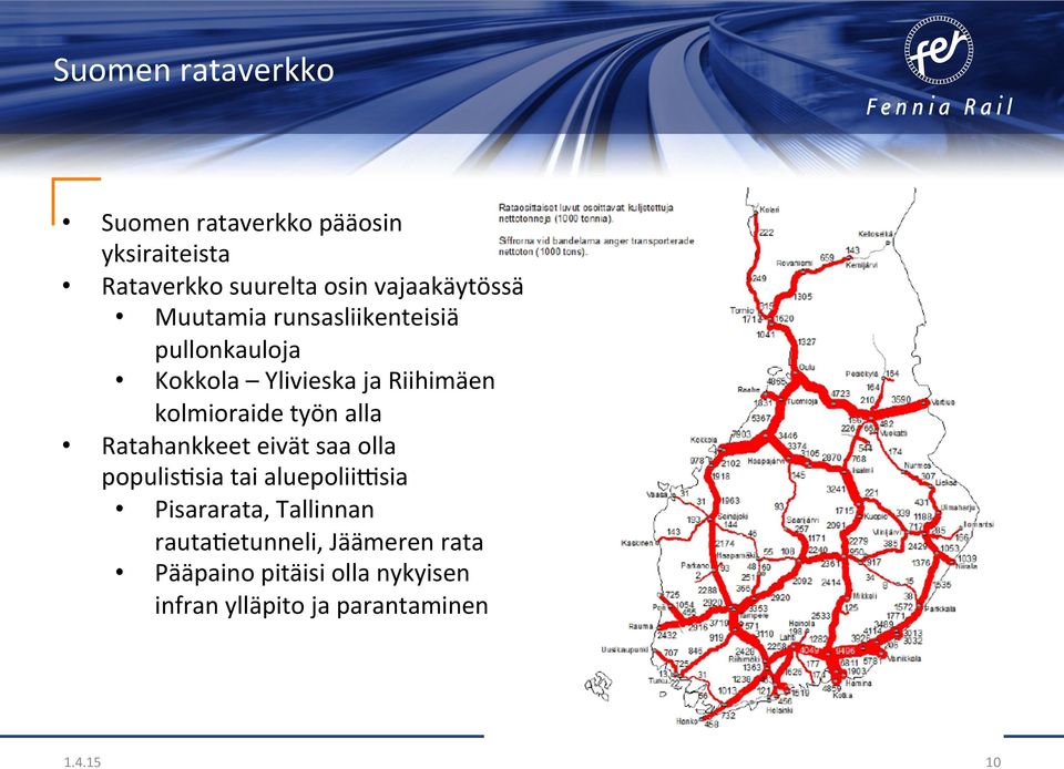 hitaammin maissa, joissa raideleveys poikkeaa standardiraideleveydestä