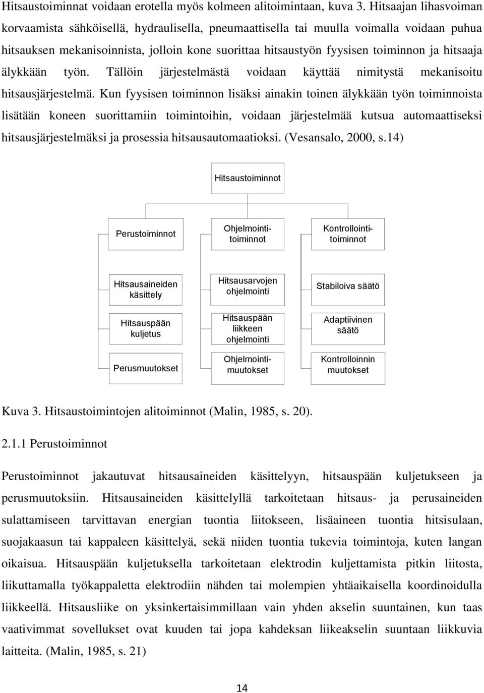 hitsaaja älykkään työn. Tällöin järjestelmästä voidaan käyttää nimitystä mekanisoitu hitsausjärjestelmä.