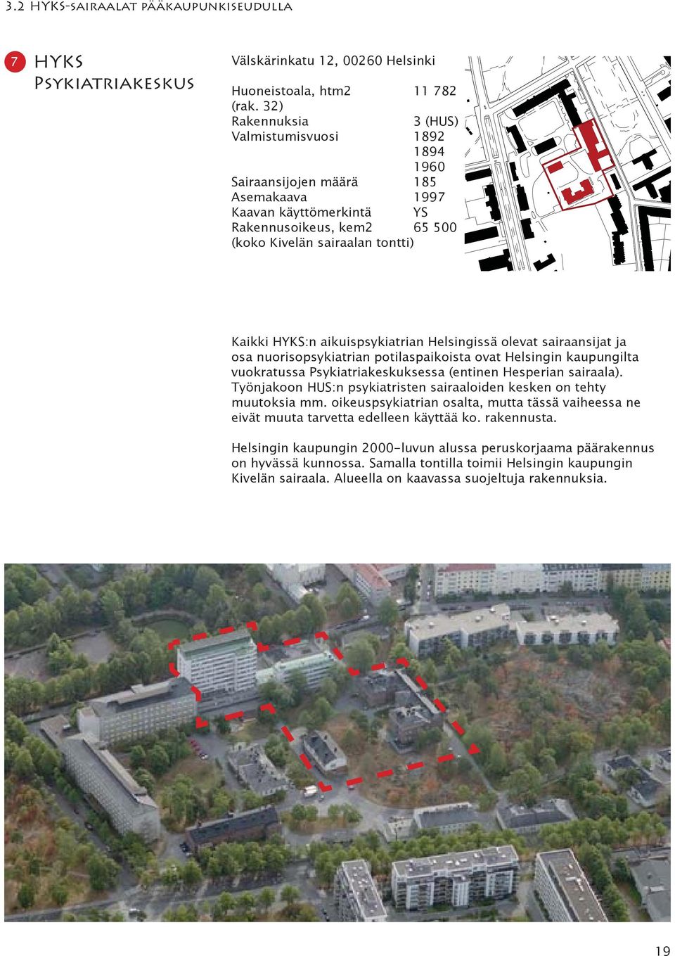 aikuispsykiatrian Helsingissä olevat sairaansijat ja osa nuorisopsykiatrian potilaspaikoista ovat Helsingin kaupungilta vuokratussa Psykiatriakeskuksessa (entinen Hesperian sairaala).