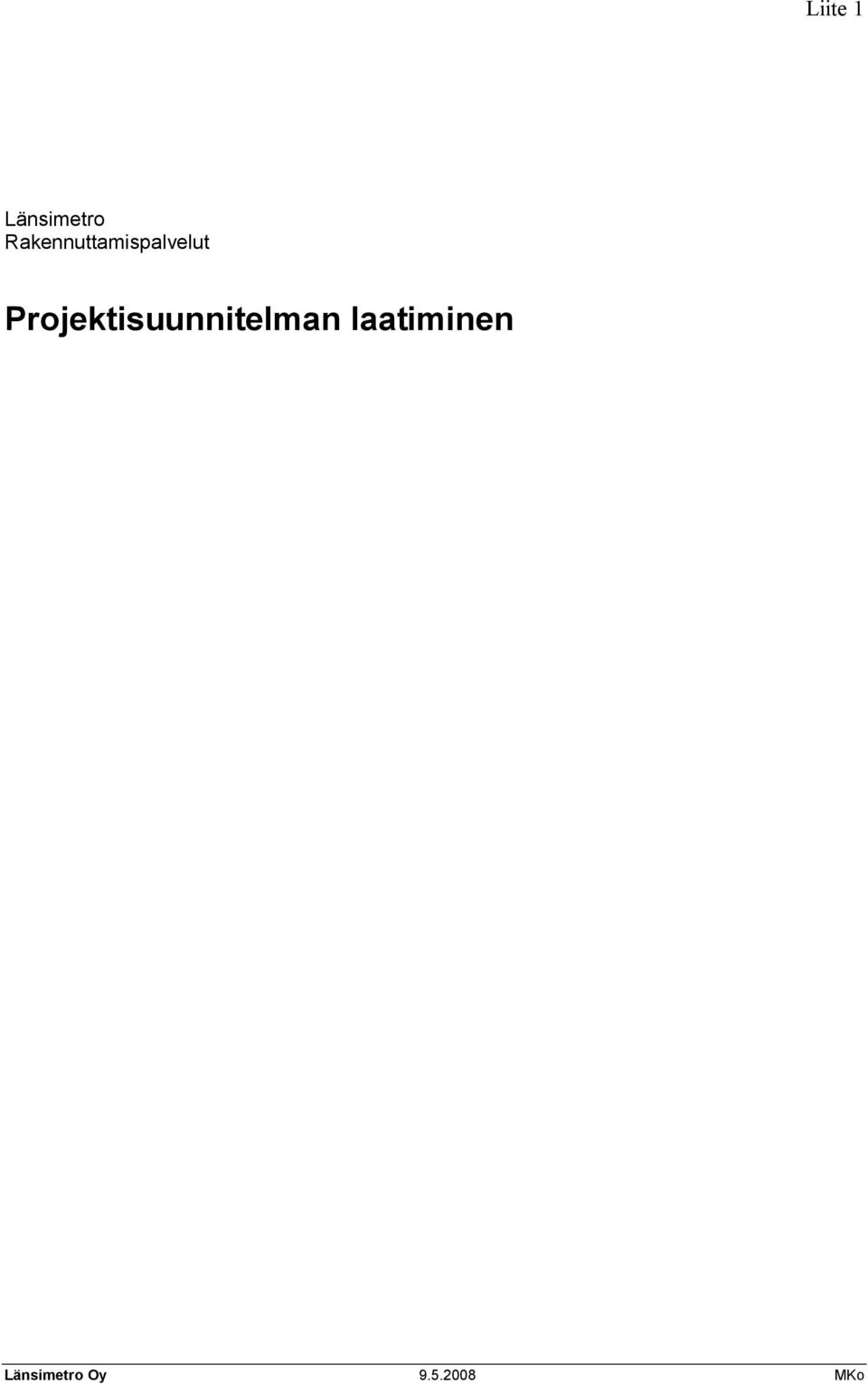 Projektisuunnitelman