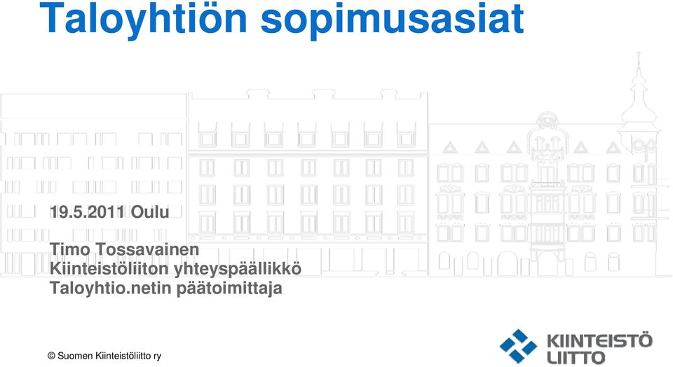 Kiinteistöliiton yhteyspäällikkö