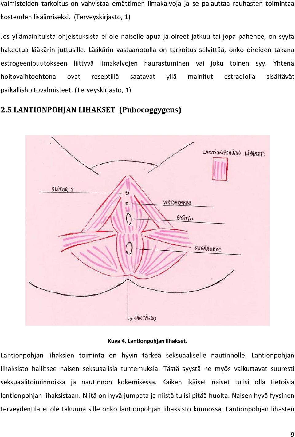 Lääkärin vastaanotolla on tarkoitus selvittää, onko oireiden takana estrogeenipuutokseen liittyvä limakalvojen haurastuminen vai joku toinen syy.