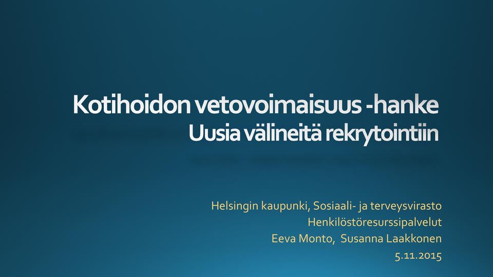 Henkilöstöresurssipalvelut