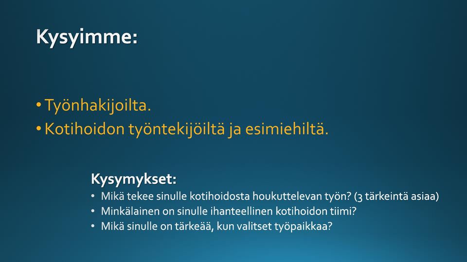työntekijöiltä